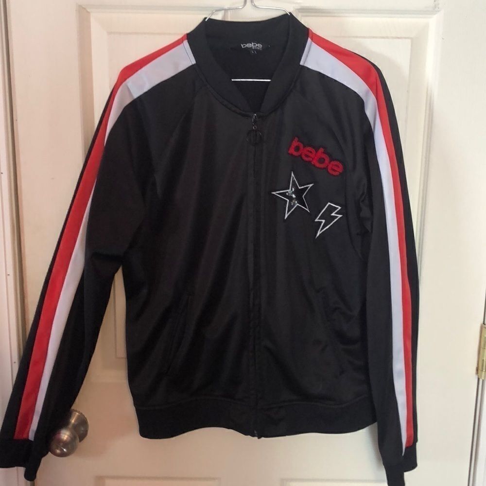 Bebe sport track jacket sz L